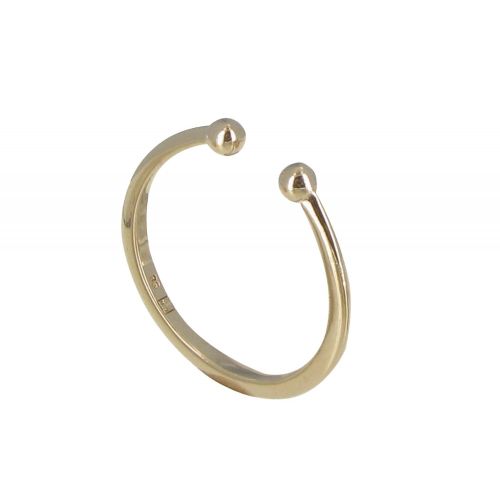 Bague Plaqué Or Deux Perles - taille 58 - LES POULETTES BIJOUX - Modalova