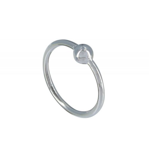 Bague Argent 925 Rhodié et Une Perle - LES POULETTES BIJOUX - Modalova
