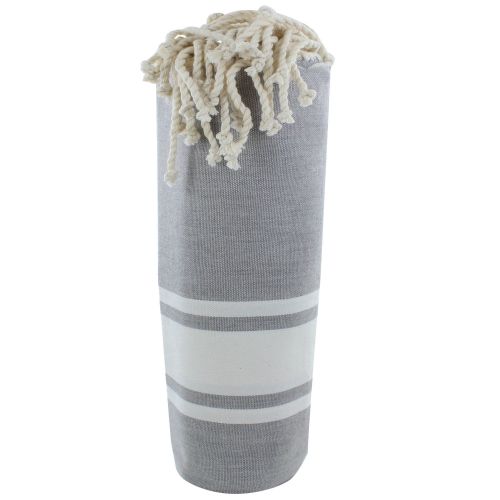 BIJOUX - Fouta Drap Plage et Hammam Coton Couleur Très Clair - LES POULETTES - Modalova