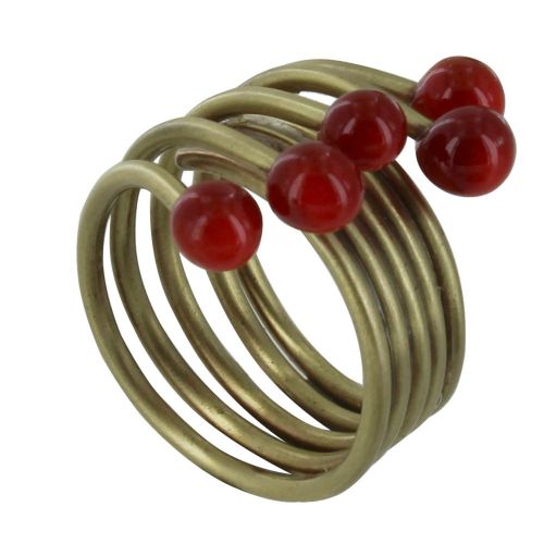 Bague Laiton Perles de Verre - Classics - LES POULETTES BIJOUX - Modalova