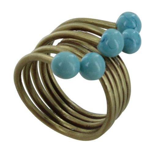 Bague Laiton Perles de Verre - Classics - LES POULETTES BIJOUX - Modalova