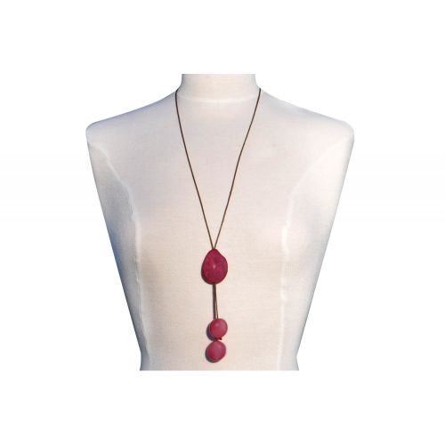 Collier Cravate Trio de Perles Tagua - LES POULETTES BIJOUX - Modalova