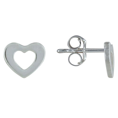 Boucles d'Oreilles Petit Coeur Ajouré - LES POULETTES BIJOUX - Modalova