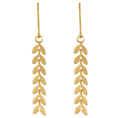 Boucles d'Oreilles Plaqué Laurier - LES POULETTES BIJOUX - Modalova