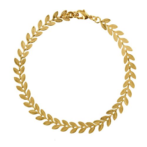 Bracelet Plaqué Laurier - taille 16 cm - LES POULETTES BIJOUX - Modalova