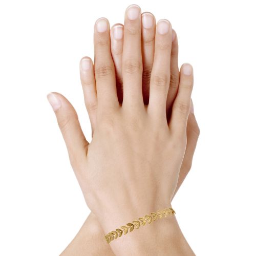 Bracelet Plaqué Laurier - taille 16 cm - LES POULETTES BIJOUX - Modalova