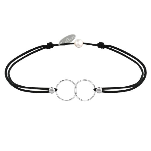 Bracelet Lien Argent 925 Anneaux Toi et Moi - Classics - LES POULETTES BIJOUX - Modalova