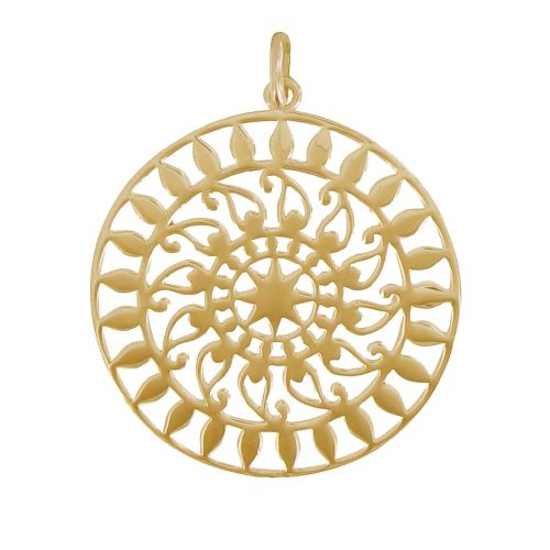 Pendentif Plaqué Astre Rond - LES POULETTES BIJOUX - Modalova