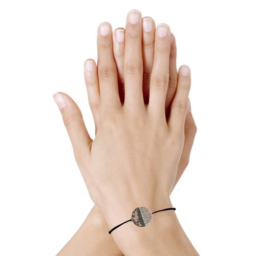 Bracelet Lien Médaille Argent Plaqué Or Rose Ruthénium New Yo - LES POULETTES BIJOUX - Modalova