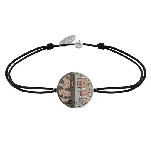 Bracelet Lien Médaille Argent Plaqué Or Rose Ruthénium Londres - LES POULETTES BIJOUX - Modalova