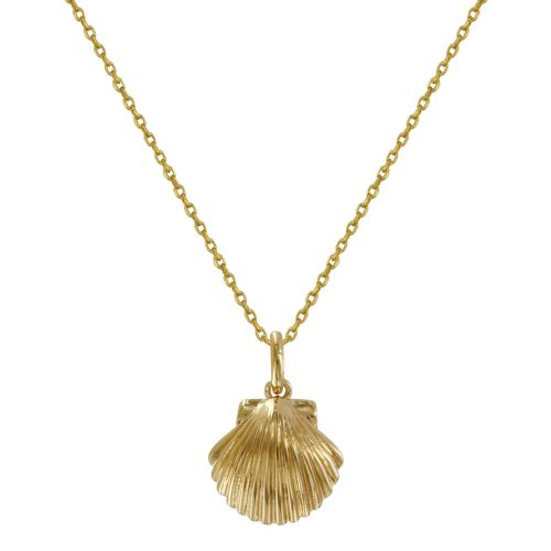 Collier Plaqué Coquille St Jacques - LES POULETTES BIJOUX - Modalova