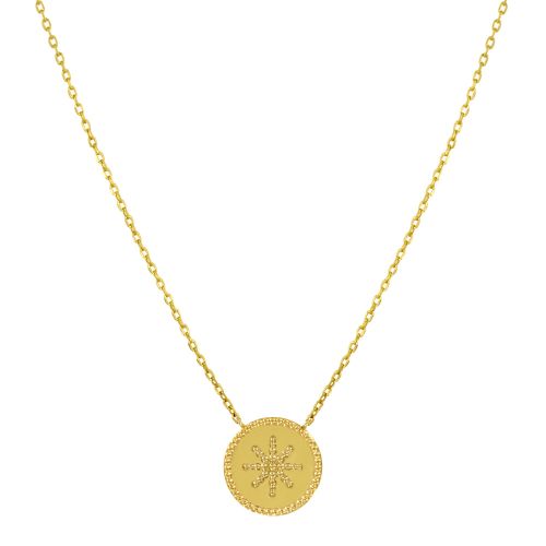 Collier Plaqué Soleil - LES POULETTES BIJOUX - Modalova