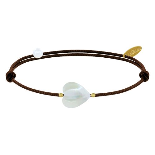 Bracelet Petit Coeur de Nacre - Classics - LES POULETTES BIJOUX - Modalova
