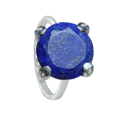 Bague Argent Joyau de Lapis Lazuli Facetté et Strass - taille - LES POULETTES BIJOUX - Modalova