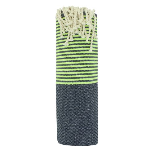 BIJOUX - Fouta Drap Plage et Hammam Coton Nid d'Abeille Marine Pe - LES POULETTES - Modalova