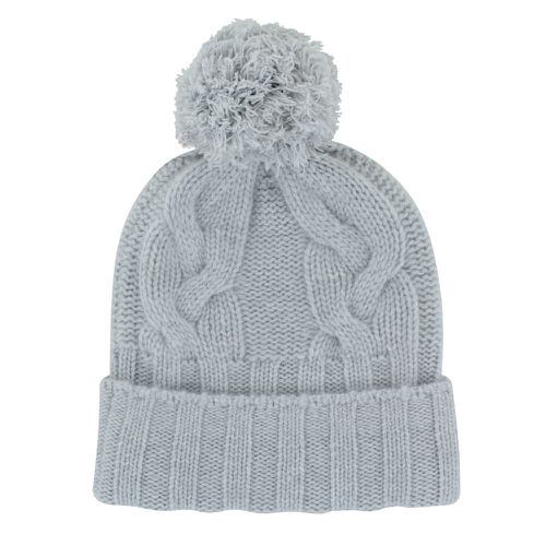 Bonnet Ski 100% Cachemire 12 Fils Pompon Amovible - Classics - Gris clair - LES POULETTES BIJOUX - Modalova