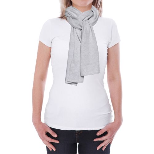 BIJOUX - Echarpe 100% Cachemire Récré Uni 2 Fils 30cm x 170cm - Gris c - LES POULETTES - Modalova