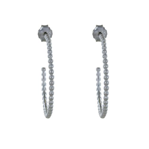 Boucles d'Oreilles 925 Créoles de Billes - LES POULETTES BIJOUX - Modalova