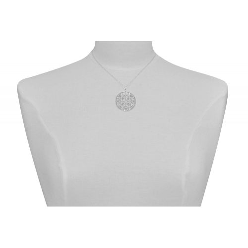 Pendentif Brossé Arabesque Coeur Ajouré - LES POULETTES BIJOUX - Modalova