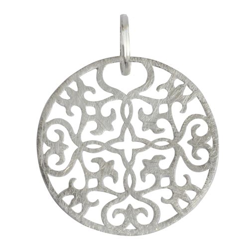 Pendentif Brossé Arabesque Coeur Ajouré - LES POULETTES BIJOUX - Modalova