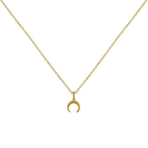 Collier Plaqué Petit Croissant de Lune - LES POULETTES BIJOUX - Modalova
