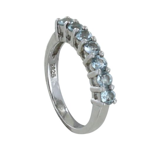 Bague Argent 925 Rhodié Alliance Topaze - taille 56 - LES POULETTES BIJOUX - Modalova