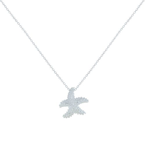 Collier 925 Etoile de Mer et Billes - taille 40 cm - LES POULETTES BIJOUX - Modalova