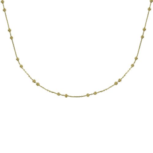 Collier Plaqué et Billes - taille 45 cm - LES POULETTES BIJOUX - Modalova