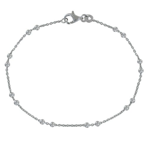 Bracelet 925 Rhodié et Billes - LES POULETTES BIJOUX - Modalova