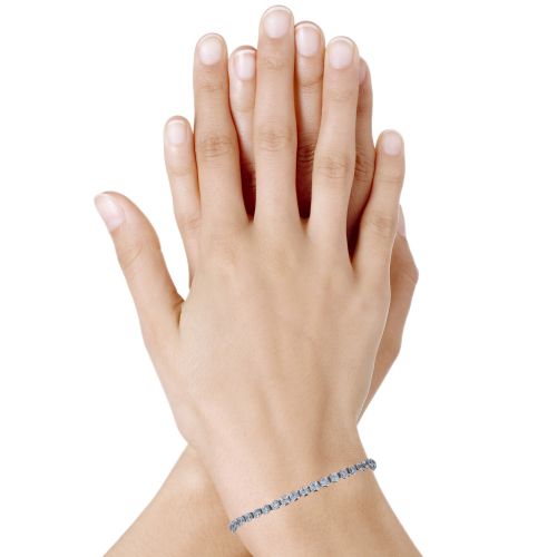 Bracelet 925 Petits Ronds de Strass - LES POULETTES BIJOUX - Modalova
