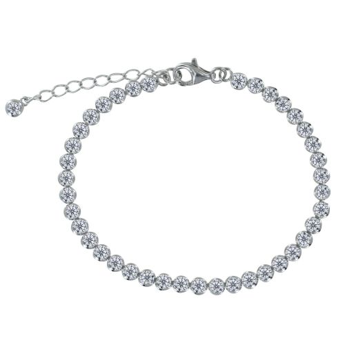 Bracelet 925 Petits Ronds de Strass - LES POULETTES BIJOUX - Modalova