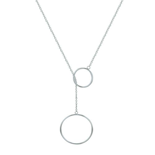 Collier Cravate Deux Cercles - LES POULETTES BIJOUX - Modalova