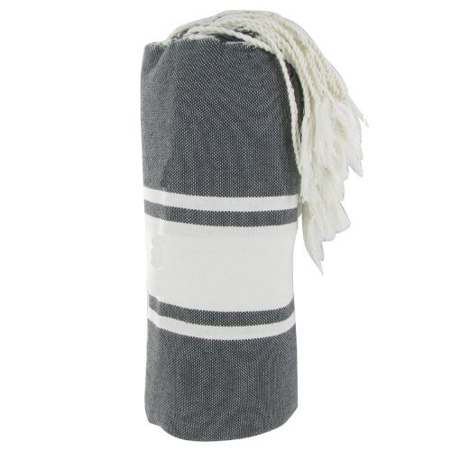 BIJOUX - Fouta Drap Plage et Hammam Coton Couleur - LES POULETTES - Modalova