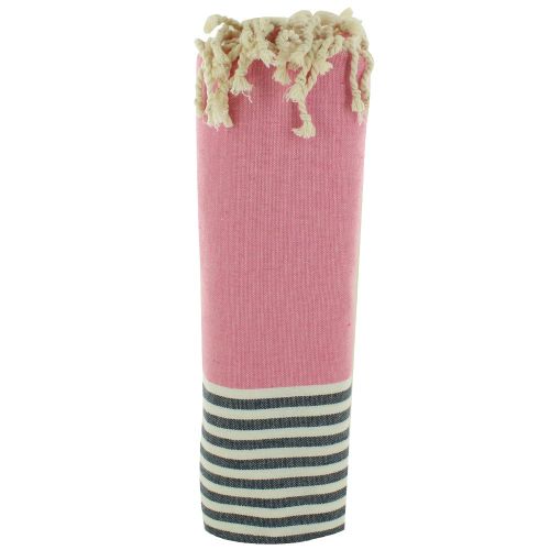 BIJOUX - Fouta Drap Plage et Hammam Coton Couleur Rayé Blanc et B - LES POULETTES - Modalova