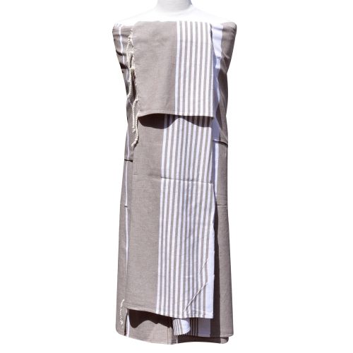 BIJOUX - Grand Fouta Drap Plage et Hammam Coton Couleur Rayé Bl - LES POULETTES - Modalova