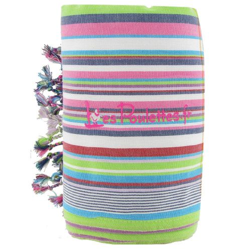 BIJOUX - Kikoy Serviette Plage Coton Eponge Couleur Rayé - LES POULETTES - Modalova