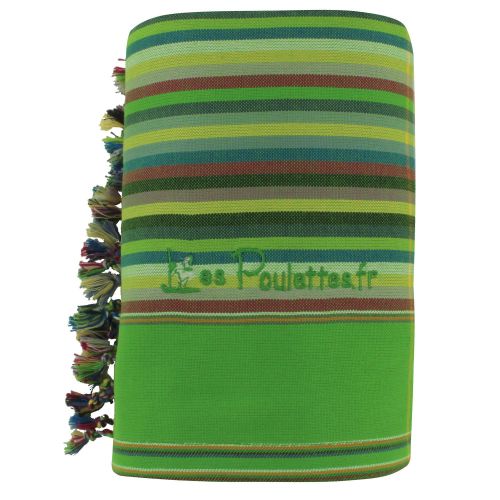 BIJOUX - Kikoy Serviette Plage Coton Couleur Rayé Pomme - LES POULETTES - Modalova