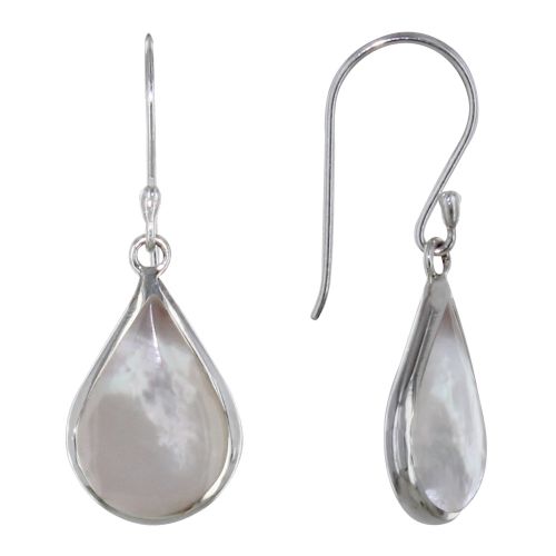 Boucles d'Oreilles Argent 925 Petite Goutte Nacre - LES POULETTES BIJOUX - Modalova