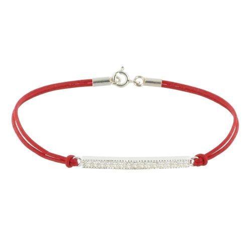 Bracelet Lien Barrette Argent 925 et Strass - Classics - LES POULETTES BIJOUX - Modalova