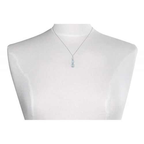 Pendentif Argent Orné de Trois Cristaux de Cristal Rond - LES POULETTES BIJOUX - Modalova