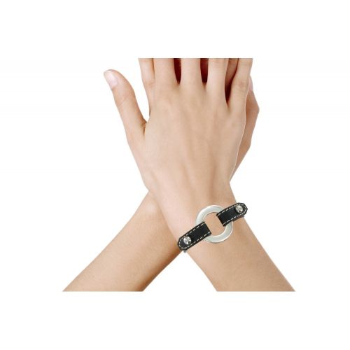 Bracelet Cuir et Maille Rondelle Argent 925 - Classics - LES POULETTES BIJOUX - Modalova