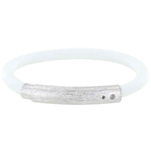 Bracelet Argent 925 Brossé et Silicone - Classics - LES POULETTES BIJOUX - Modalova