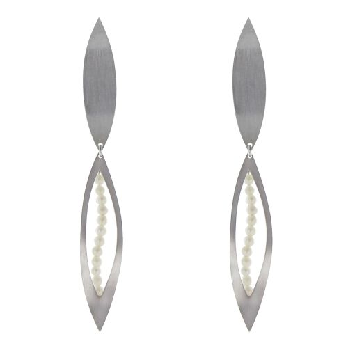 Boucles d'Oreilles 925 Feuille et Feuille Ajourée Perl - LES POULETTES BIJOUX - Modalova