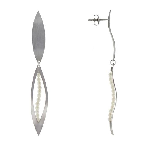 Boucles d'Oreilles 925 Feuille et Feuille Ajourée Perl - LES POULETTES BIJOUX - Modalova