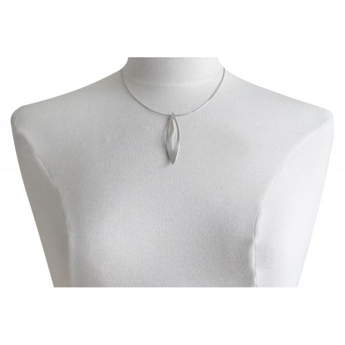 Collier 925 Feuille Ajourée et Perles Blanches - Petit - LES POULETTES BIJOUX - Modalova
