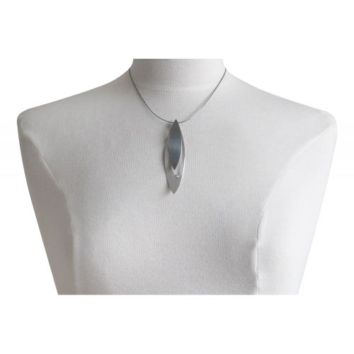 Collier Feuilles Oxydé et Strass - Grand Modèle - LES POULETTES BIJOUX - Modalova