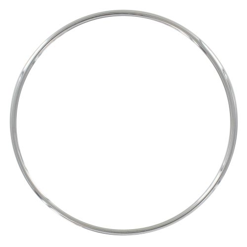 Bracelet Rhodié Jonc Très Fin Rond 6,6cm - LES POULETTES BIJOUX - Modalova