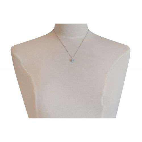 Collier Chaine Argent et Petite Perle de Larimar - LES POULETTES BIJOUX - Modalova