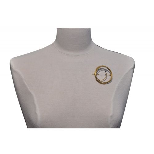 Broche Laiton Ronde Allumette - LES POULETTES BIJOUX - Modalova
