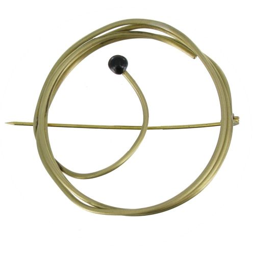 Broche Laiton Ronde Allumette - LES POULETTES BIJOUX - Modalova